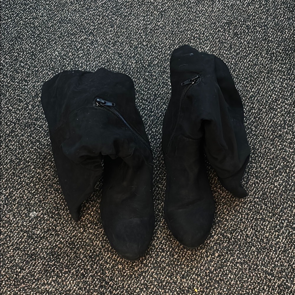 Black Suede Ankle Boots